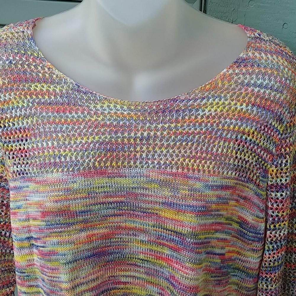 JohnPaulRichard Colorful Crochet Sweater - Picture 5 of 8
